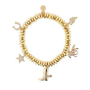 BuDhaGirl Marfa Charm Bracelet. Gold (OS)